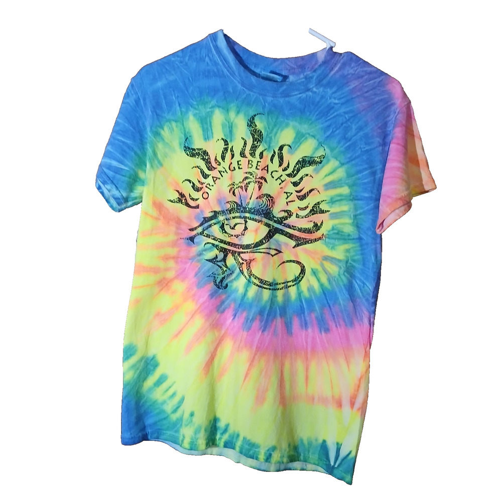 Orange Beach Alabama Tie Dye T Shirt/Short Sleeve/Medium?/Excellent Condition